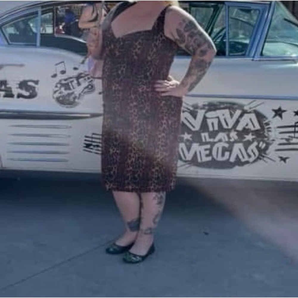 Pinup Girl Clothing Leopard Print Dress - Picture 5 of 6
